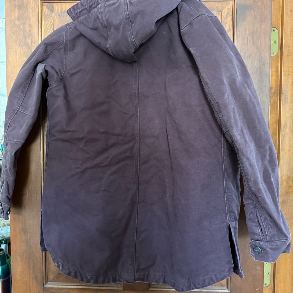 Carhartt Women’s Loose Fit Canvas Coat Size M (Maroon)